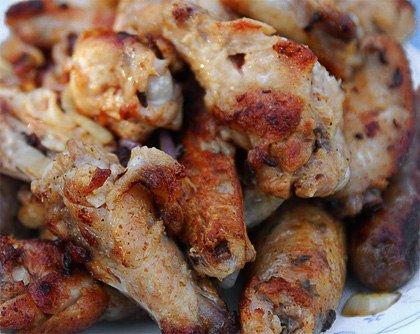 Chicken wings with chili