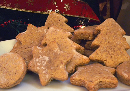 Christmas cookies with Lebkuchen (gingerbread)