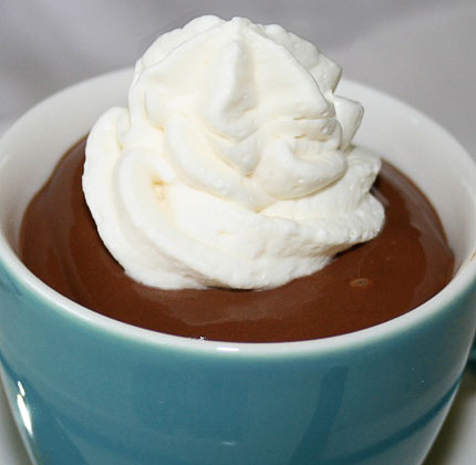 Simple chocolate pudding